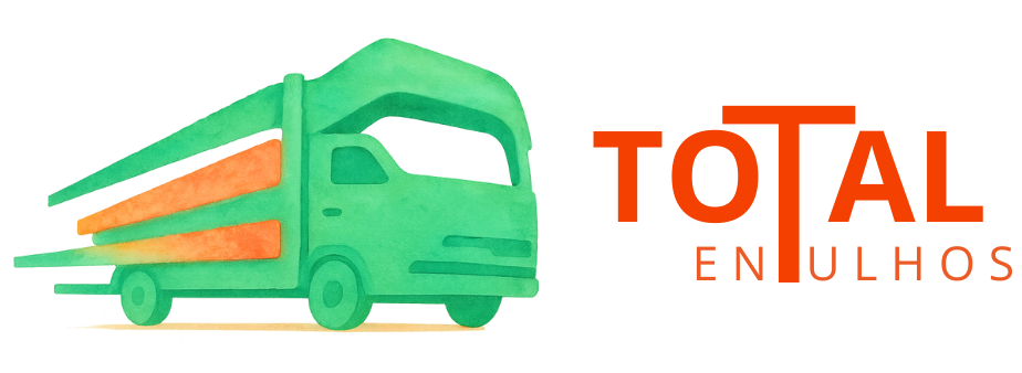 Total entulhos caminhao logo